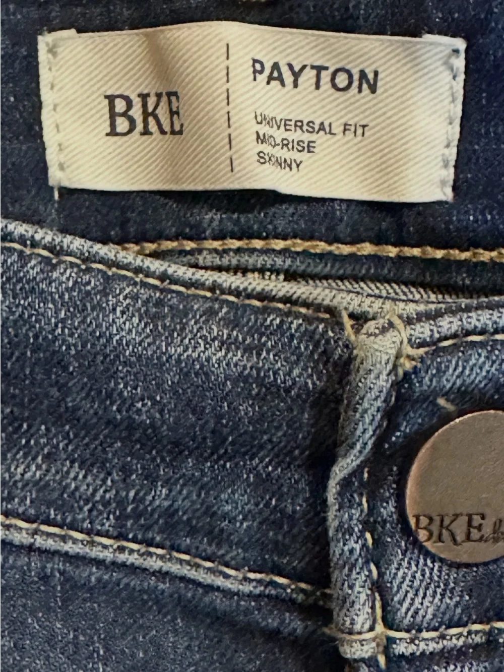BKE Payton Universal Fit Mid-Rise Skinny Jeans Women's Size 31x29 1/2